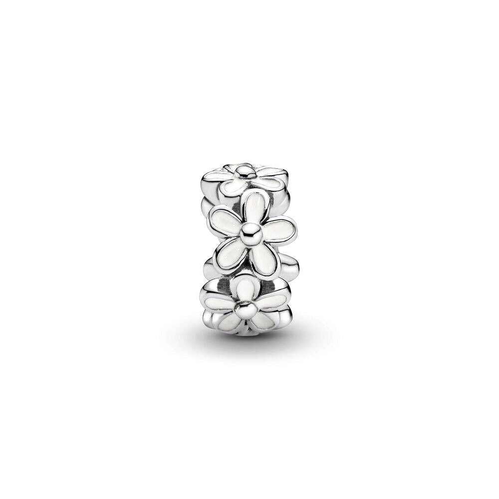 Pandora Wit Madeliefje Spacer zilver bedel - 791495EN12