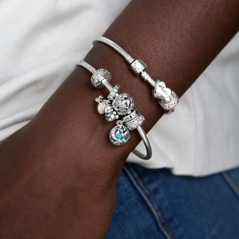 Pandora Clear Pavé Clip Bedel zilver - 791817CZ