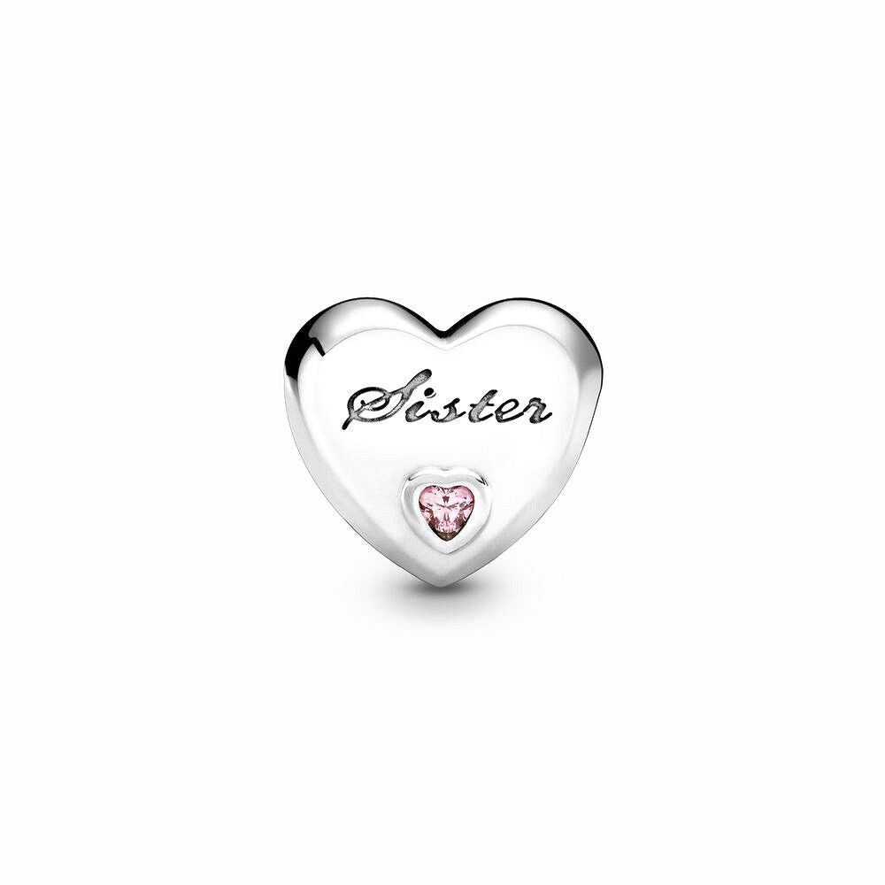 Pandora Zus Hart Bedel zilver roze - 791946PCZ