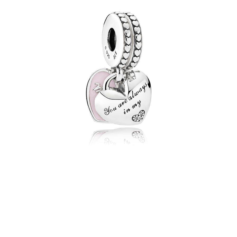 Pandora Mother & Daughter Hearts Hangende Bedel zilver - 792072EN40