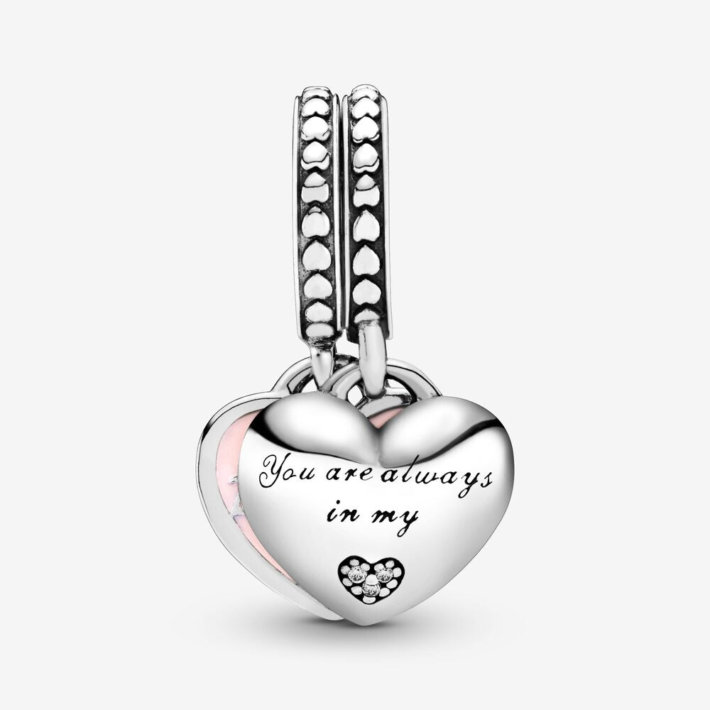 Pandora Mother & Daughter Hearts Hangende Bedel zilver - 792072EN40