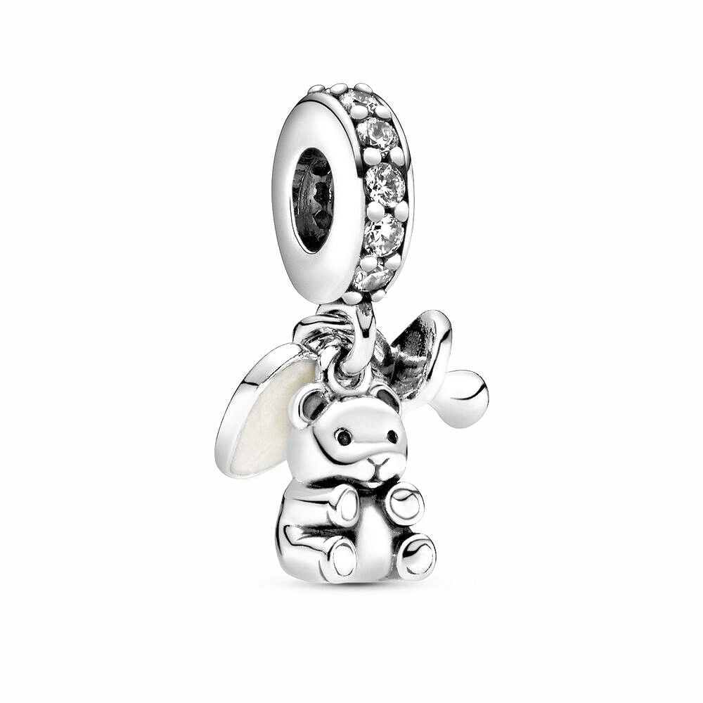 Pandora Baby Teddybeer Hangende Bedel zilver - 792100CZ