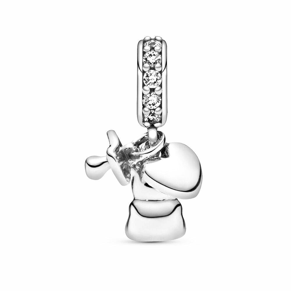 Pandora Baby Teddybeer Hangende Bedel zilver - 792100CZ