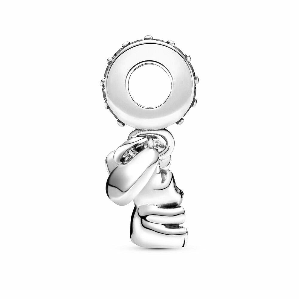 Pandora Baby Teddybeer Hangende Bedel zilver - 792100CZ