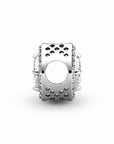 Pandora Vierkante Sprankelende Stralenkrans Bedel 796206CZ, exclusief en kwalitatief hoogwaardig. Ontdek nu!