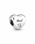 Pandora Dad Heart Bedel 796458CZ, exclusief en kwalitatief hoogwaardig. Ontdek nu!