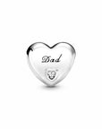 Pandora Dad Heart Bedel 796458CZ, exclusief en kwalitatief hoogwaardig. Ontdek nu!