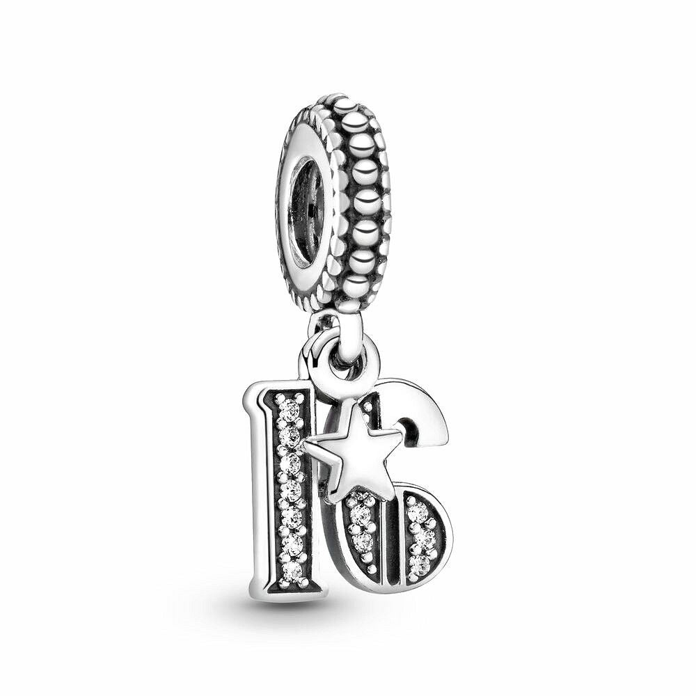 Pandora 16e Verjaardag Bedel zilver - 797261CZ