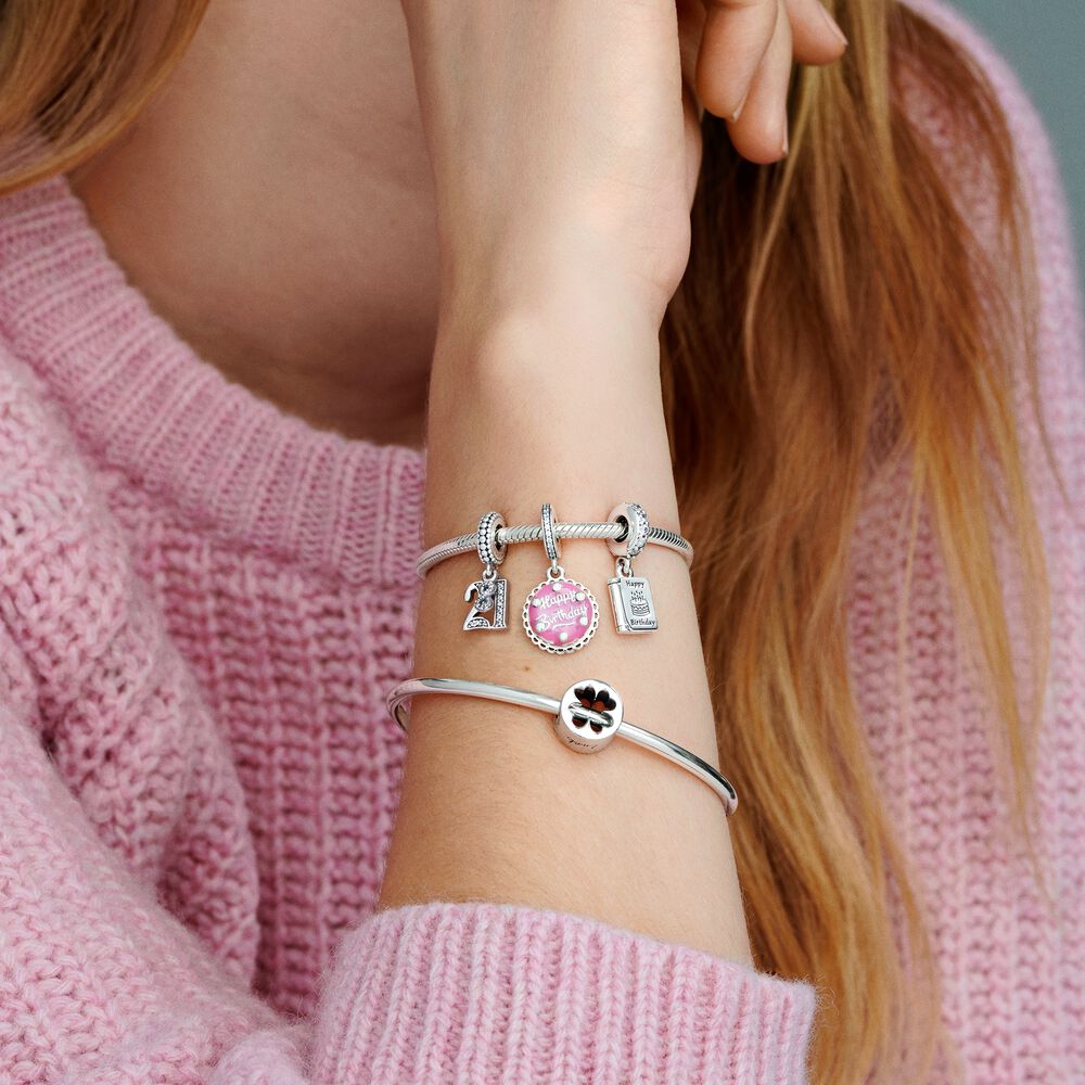 Pandora 21e Verjaardag Hangende Bedel zilver - 797263CZ
