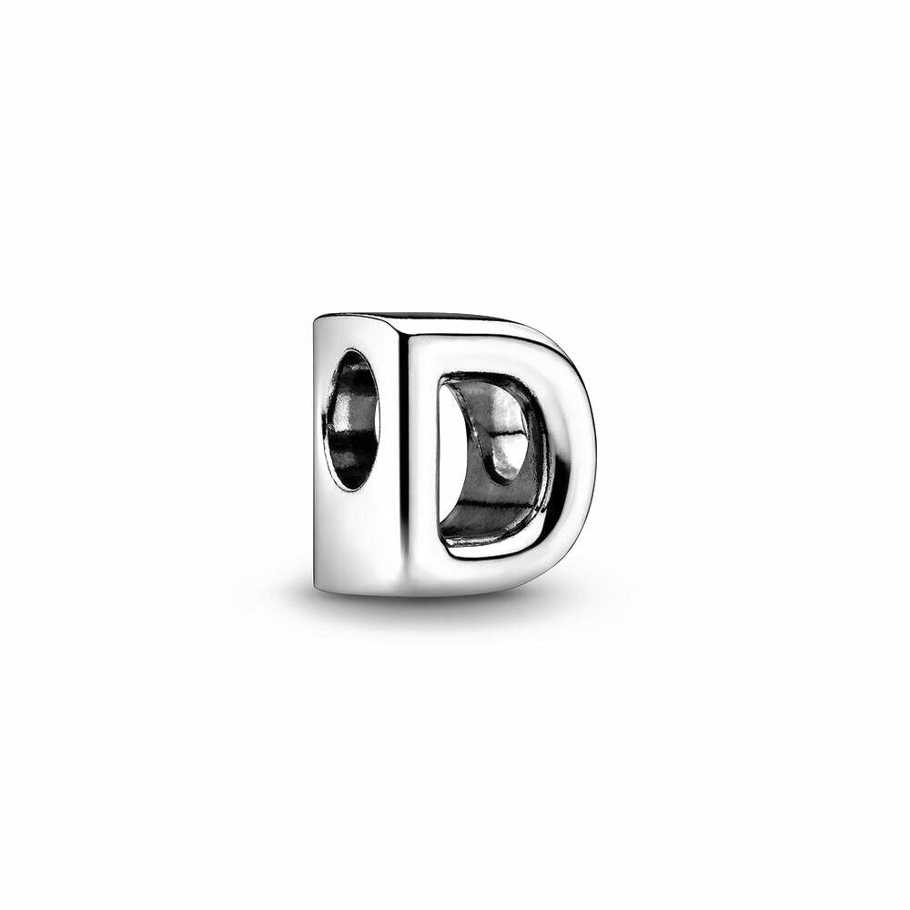 Pandora Letter D Alfabetbedel zilver - 797458