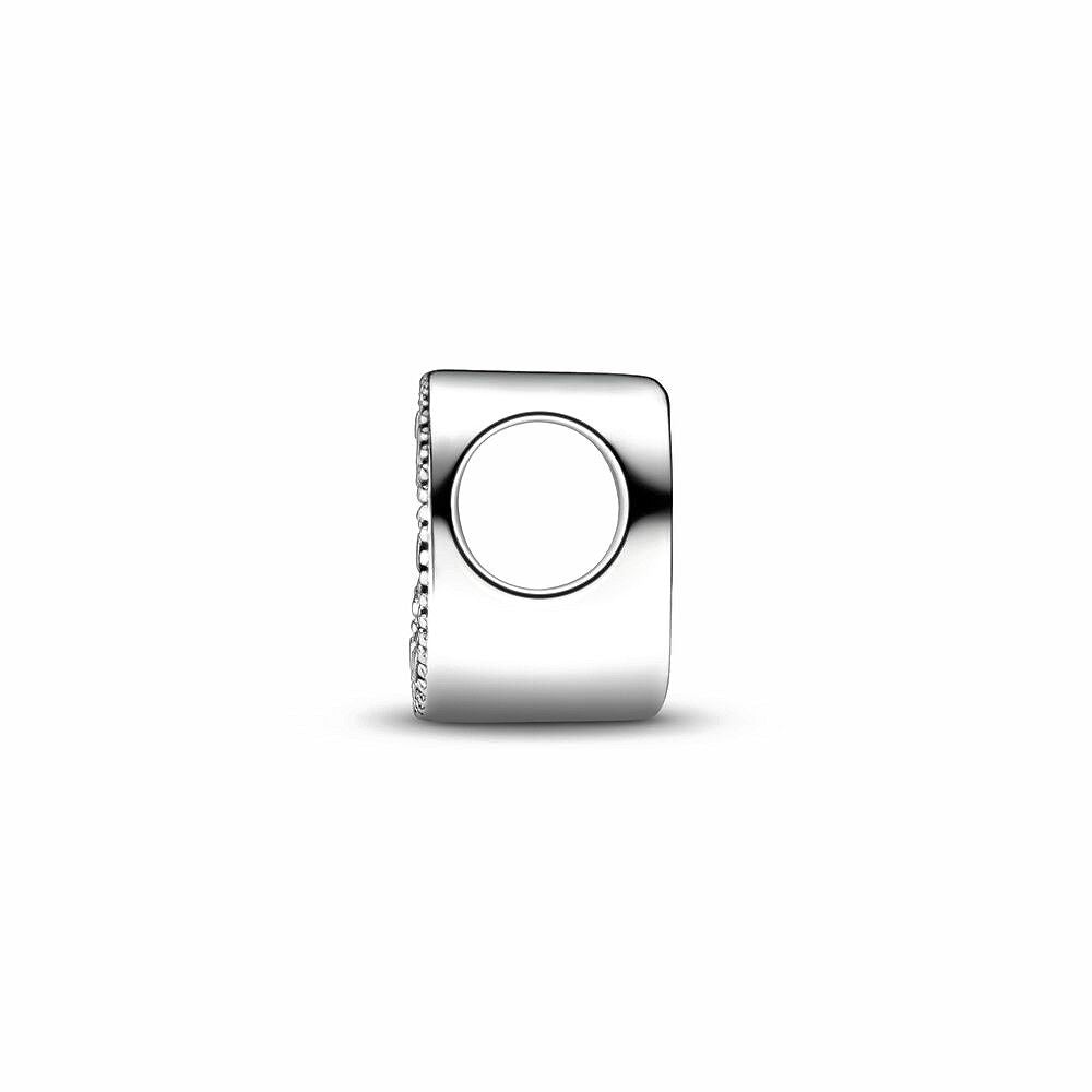 Pandora Letter D Alfabetbedel zilver - 797458