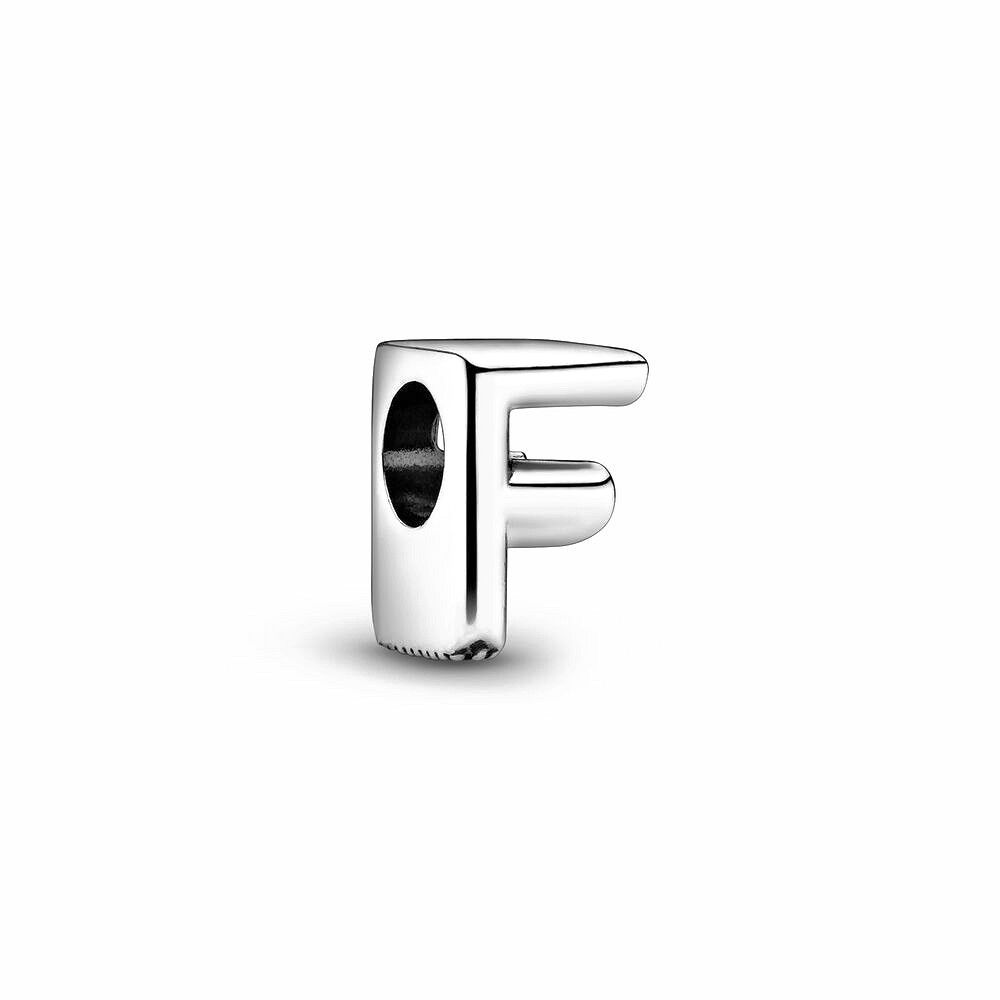 Pandora Letter F Alfabetbedel zilver - 797460