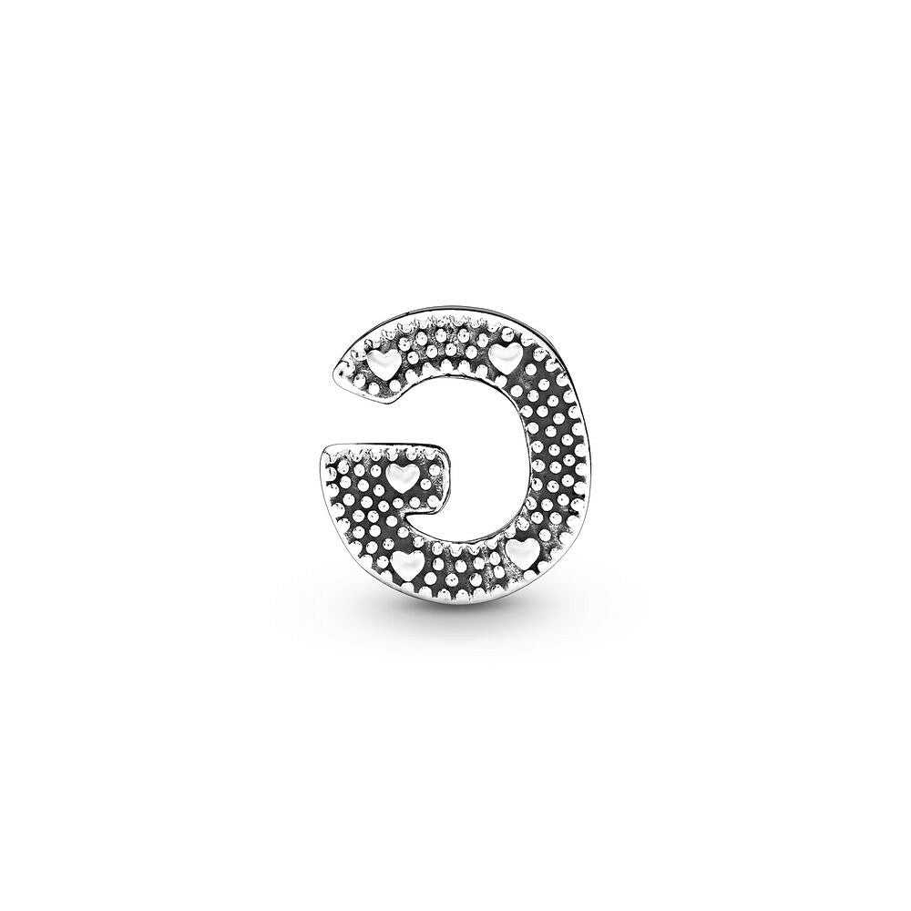Pandora Letter G Alfabetbedel zilver - 797461