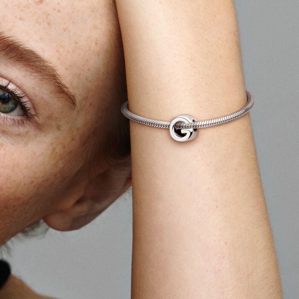 Pandora Letter G Alfabetbedel zilver - 797461