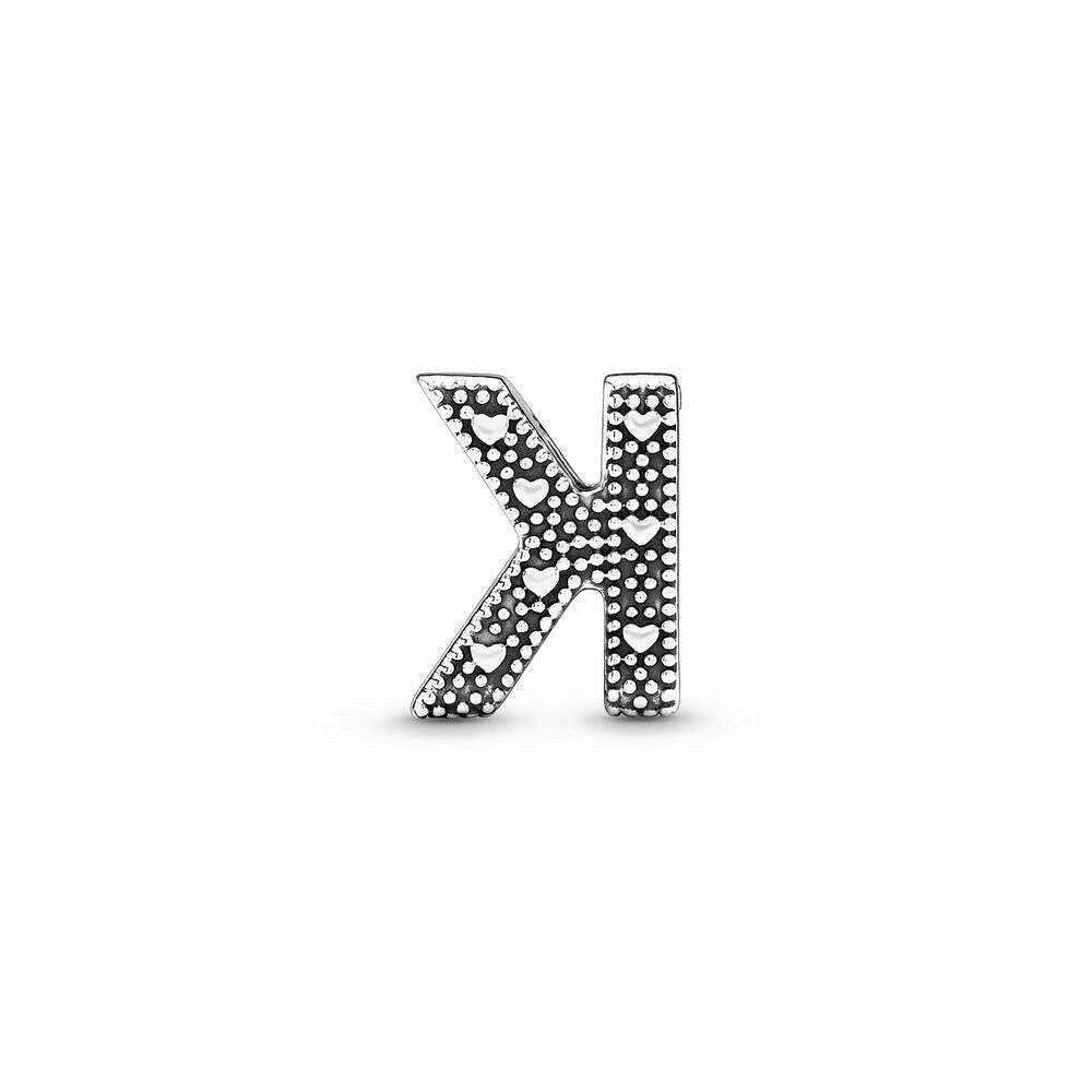 Pandora Letter K Alfabetbedel zilver - 797465