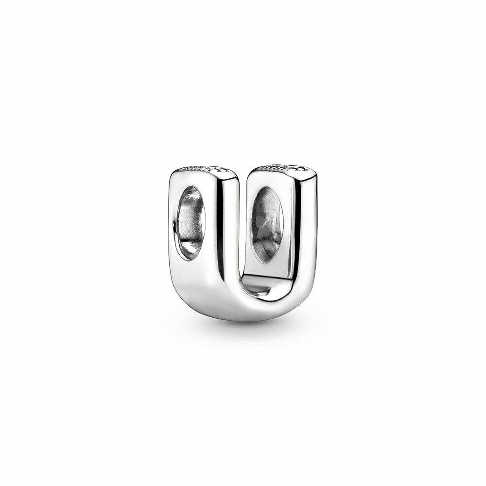 Pandora Letter U Alfabetbedel zilver - 797475