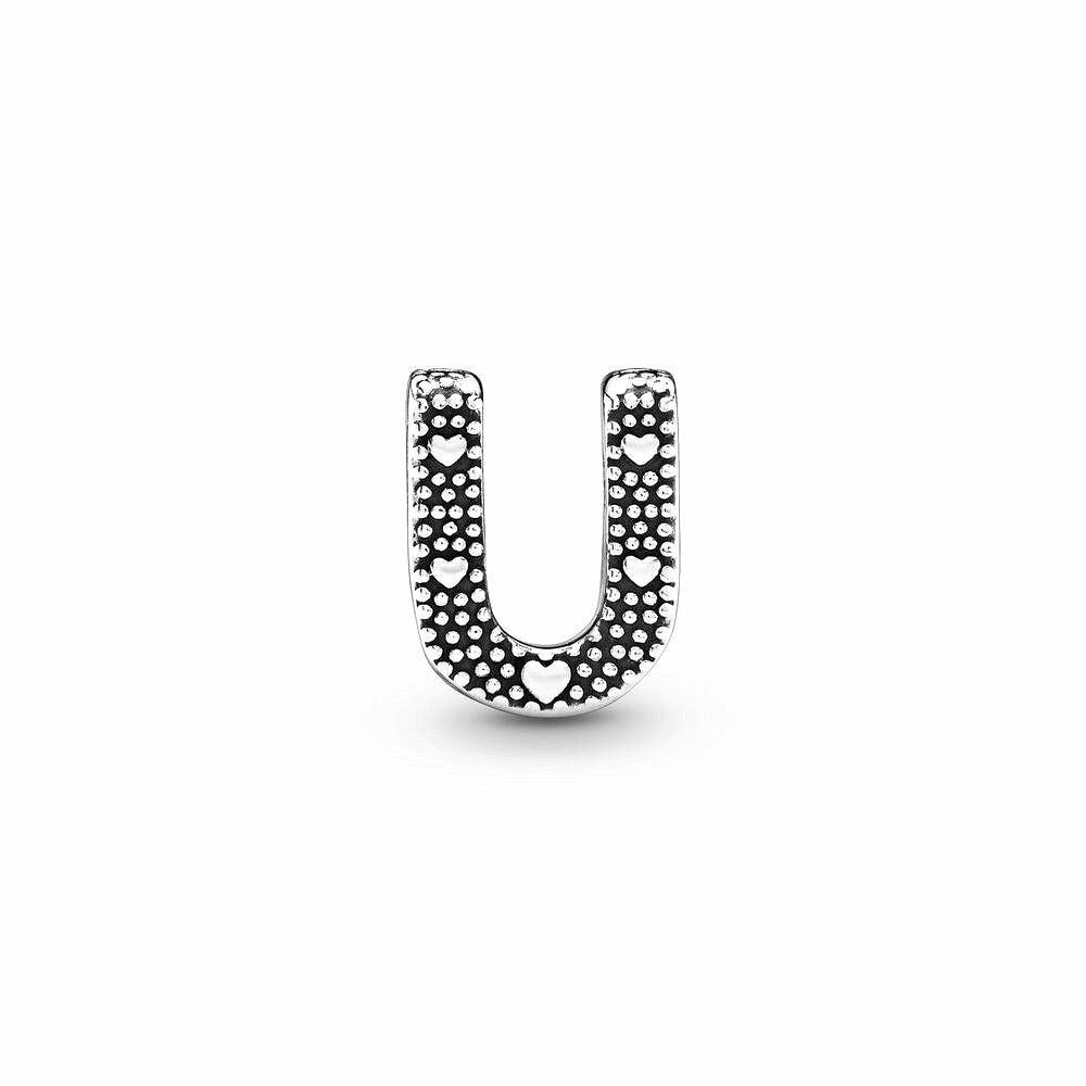 Pandora Letter U Alfabetbedel zilver - 797475