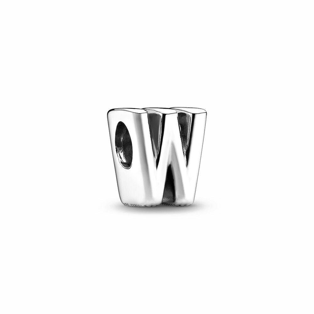Pandora Letter W Alfabetbedel zilver - 797477