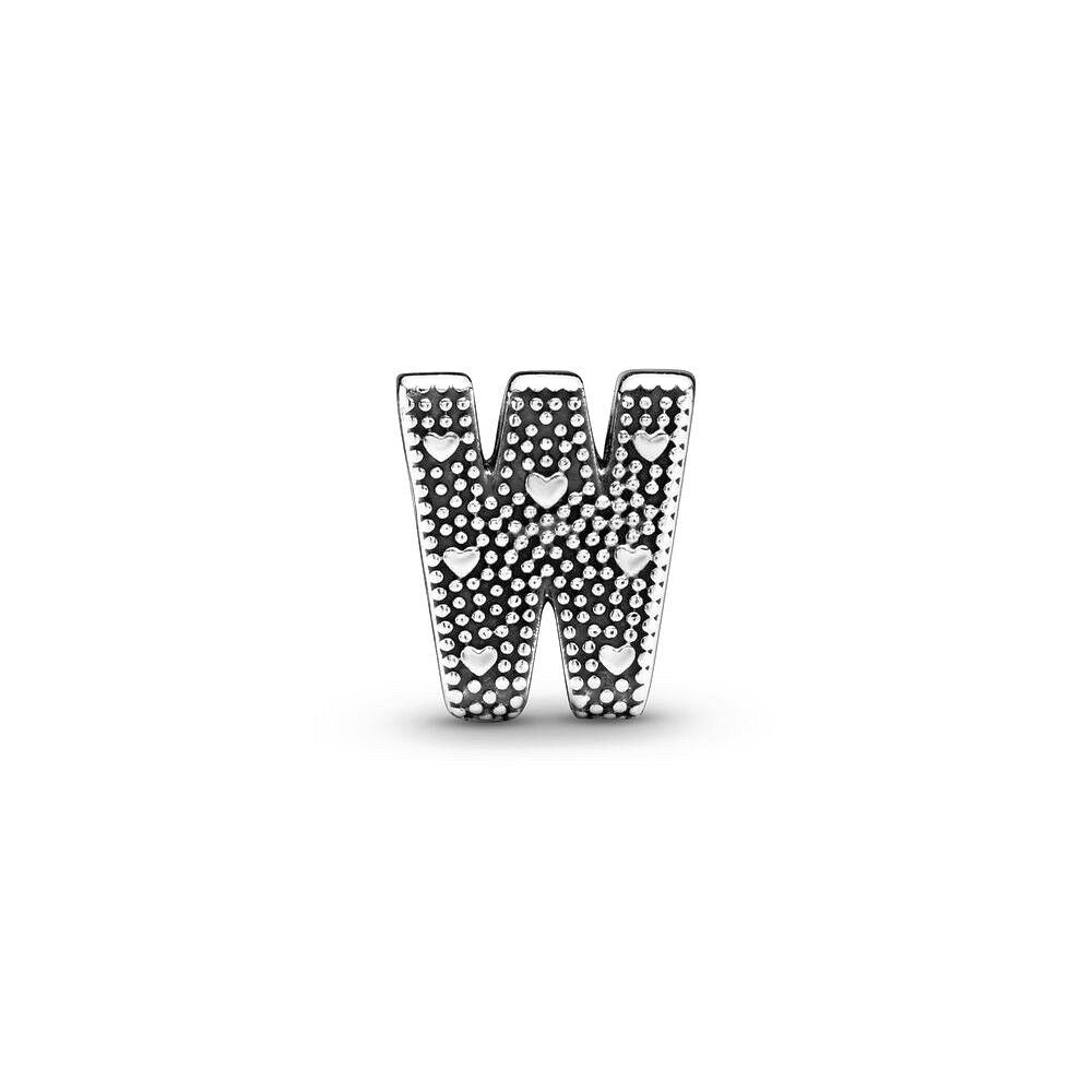 Pandora Letter W Alfabetbedel zilver - 797477