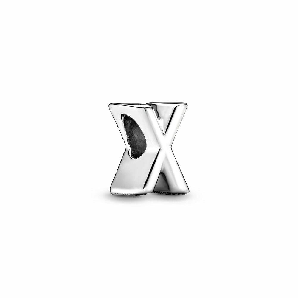 Pandora Letter X Alfabetbedel zilver - 797478