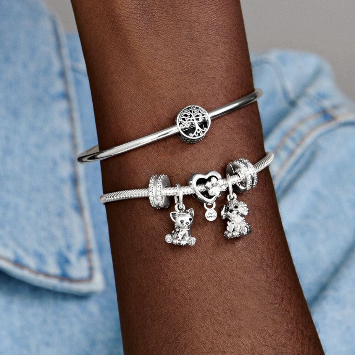 Pandora Opengewerkte Familiebanden Bedel zilver - 797590