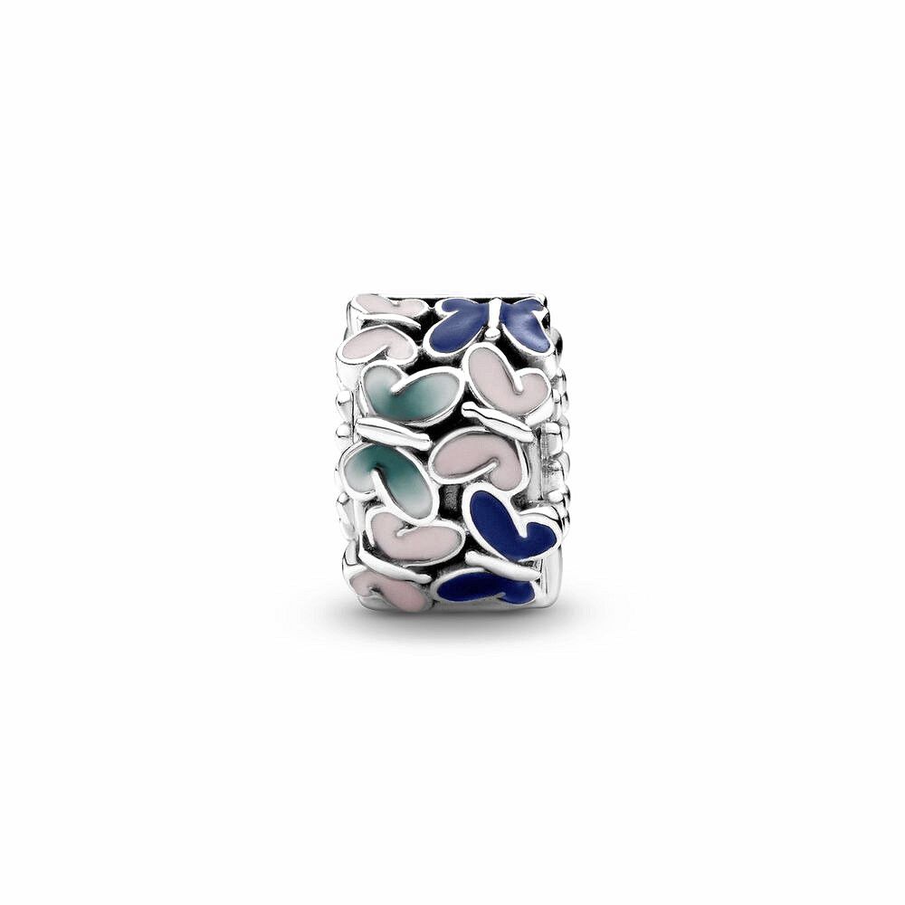 Pandora Butterflies Clip Bedel zilver - 797863ENMX