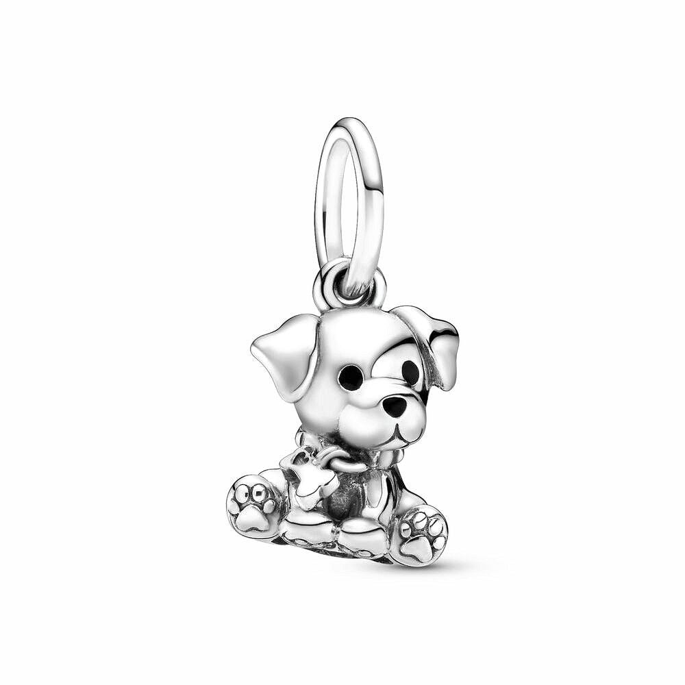 Pandora Labrador Puppy Dog Hangende Bedel zilver - 798009EN16