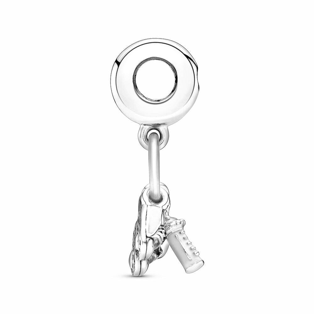 Pandora Baby Bottle en Shoes Hangende Bedel zilver - 798106CZ