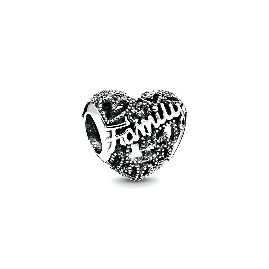 Pandora Familie Hart Bedel zilver - 798571C00