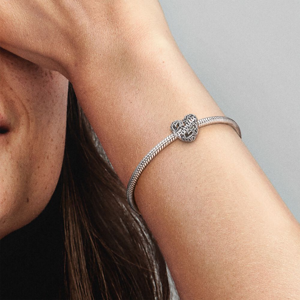 Pandora Familie Hart Bedel zilver - 798571C00