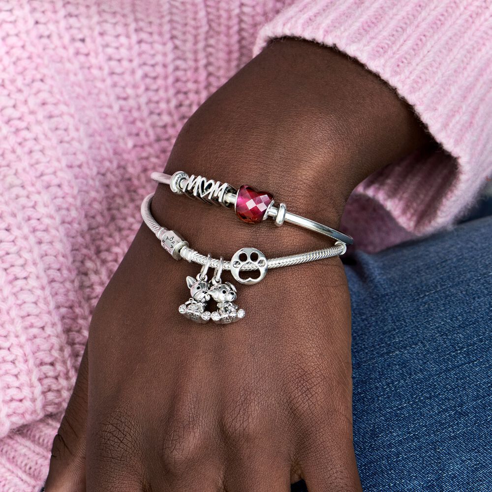 Pandora Opengewerkte Pootafdruk Bedel zilver - 798869C00