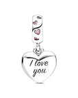 Pandora Bedel Mum Script Heart 798887C01, exclusief en kwalitatief hoogwaardig. Ontdek nu!