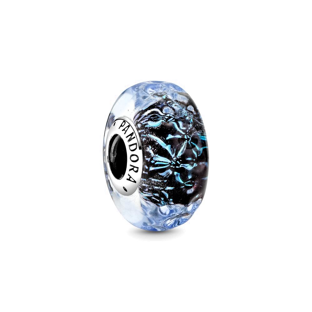 Pandora Golvende Donkerblauwe Bedel zilver - 798938C00