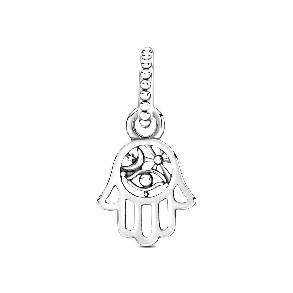 Pandora Protective Hamsa Hand Dangle Charm zilver - 799144C00