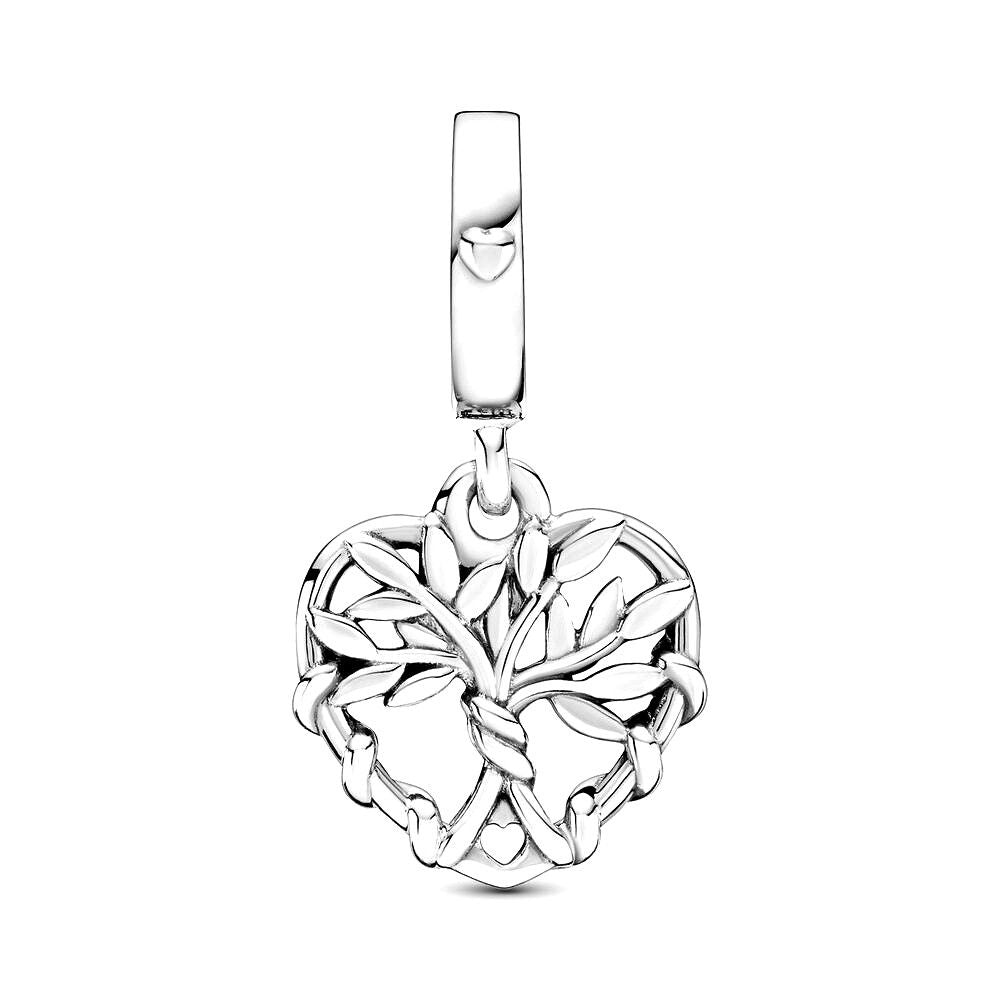 Pandora Heart Family Tree Dangle Charm zilver - 799149C00