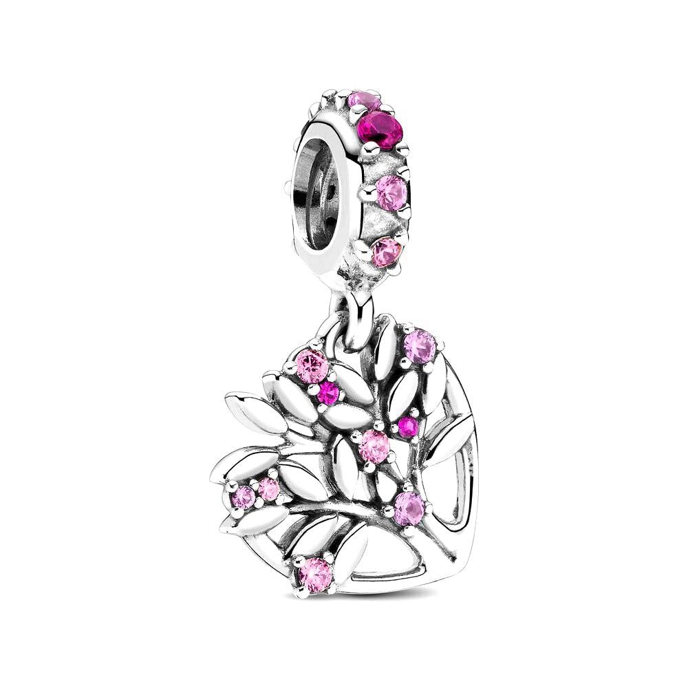 Pandora Pink Heart Bedel zilver roze - 799153C01