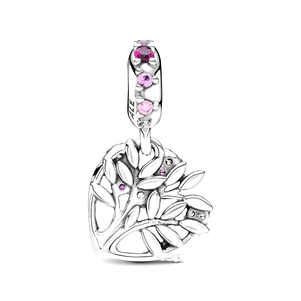 Pandora Pink Heart Bedel zilver roze - 799153C01