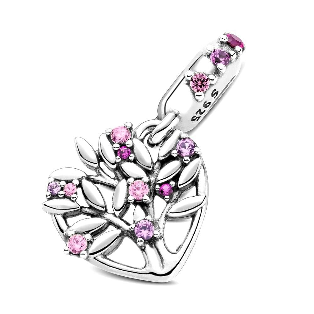 Pandora Pink Heart Bedel zilver roze - 799153C01
