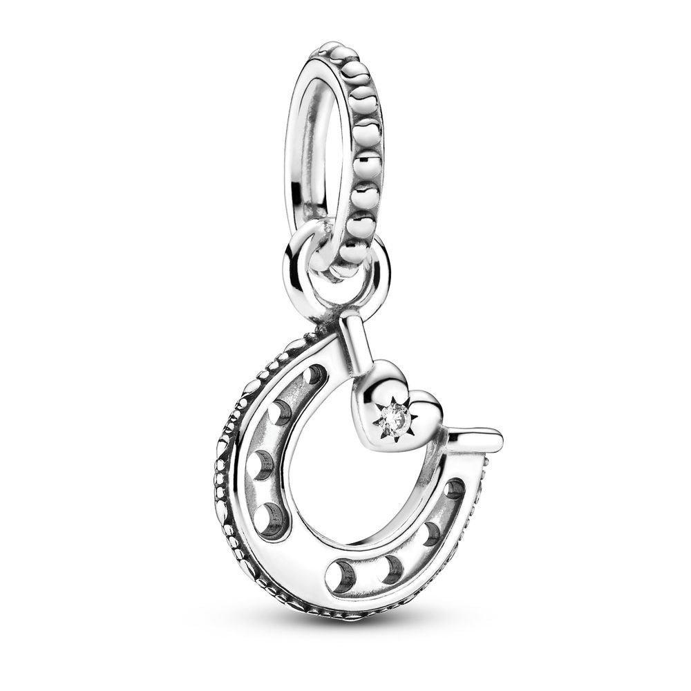 Pandora Good Luck Horseshoe Dangle Charm zilver - 799157C01