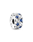 Pandora Fixed clip bedel Clear & Blue Sparkle 799171C01, exclusief en kwalitatief hoogwaardig. Ontdek nu!