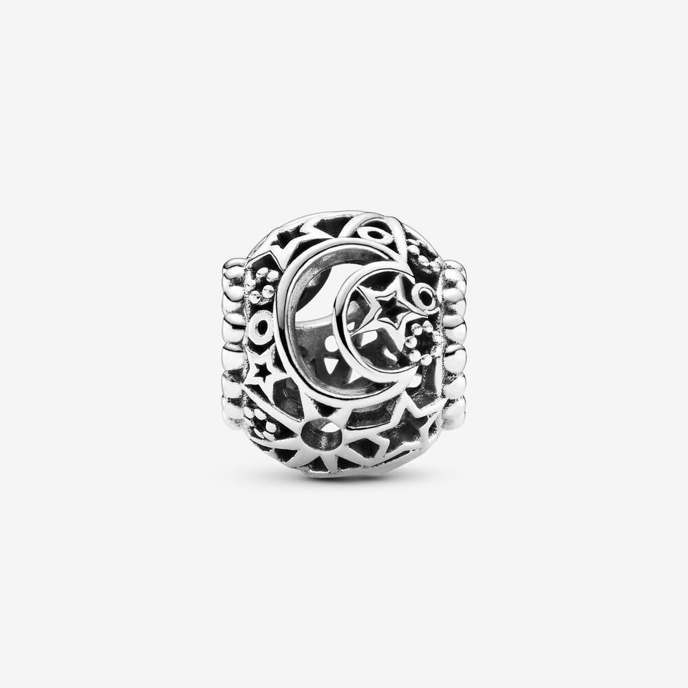 Pandora Openwork Sun, Stars & Moon Charm zilver - 799183C00
