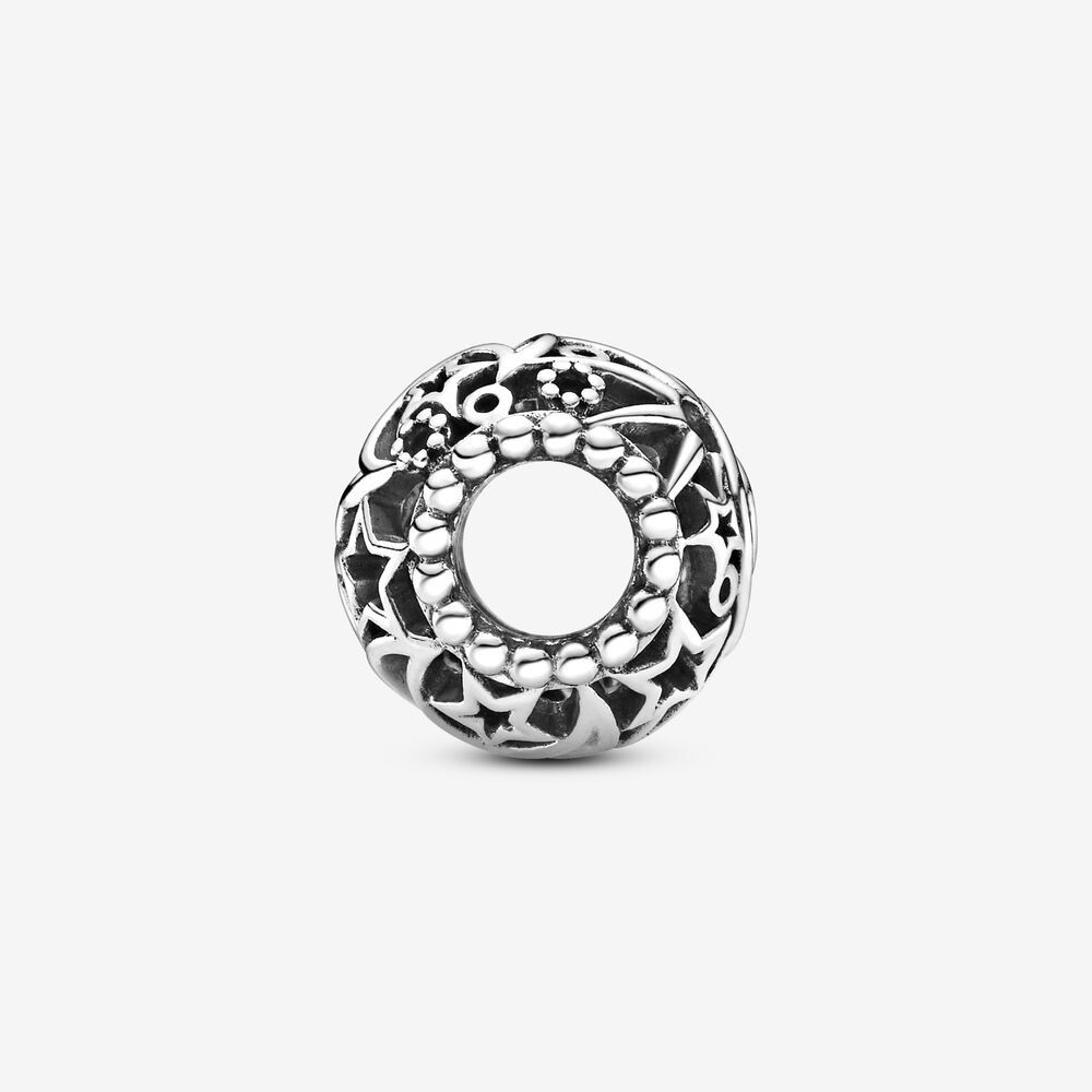 Pandora Openwork Sun, Stars & Moon Charm zilver - 799183C00