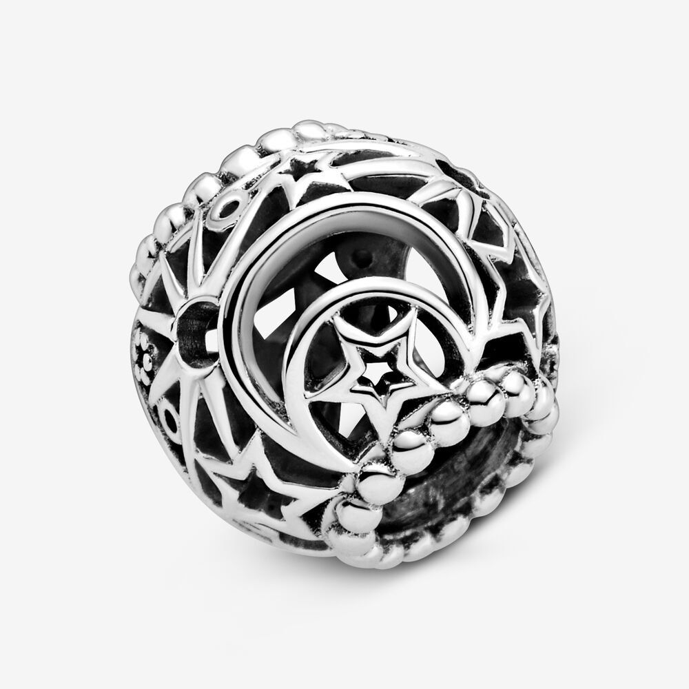 Pandora Openwork Sun, Stars & Moon Charm zilver - 799183C00