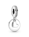 Pandora Bedel 799212C01 zilveren bedel hart met graveerbare schijf, exclusief en kwalitatief hoogwaardig. Ontdek nu!
