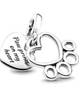 Pandora Hearts & Paw Print Dangle Charm 799360C00, exclusief en kwalitatief hoogwaardig. Ontdek nu!