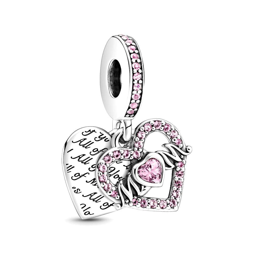 Pandora Heart & Mum Dangle Charm zilver - 799402C01