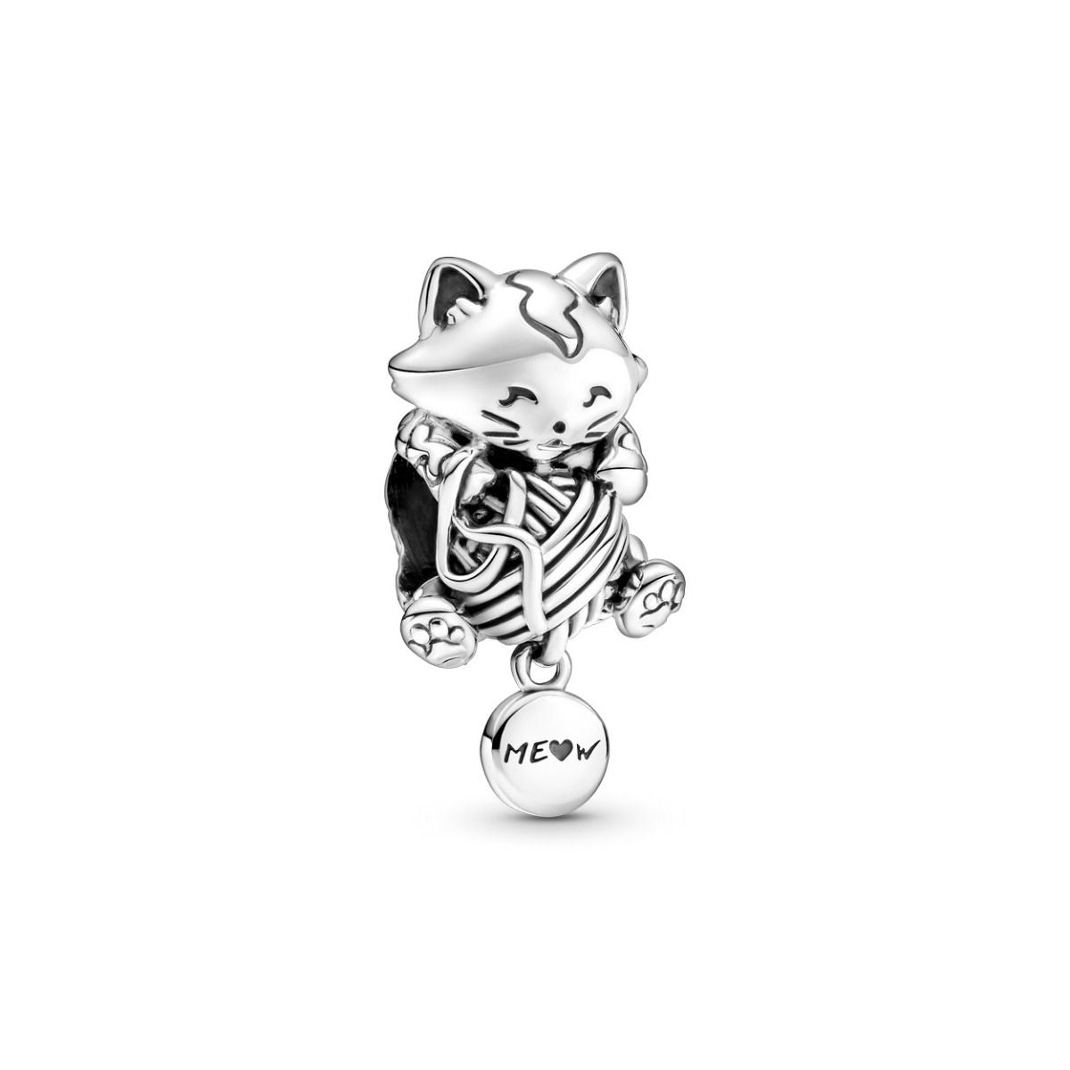 Pandora Kitten & Bol Wol Bedel zilver - 799535C00