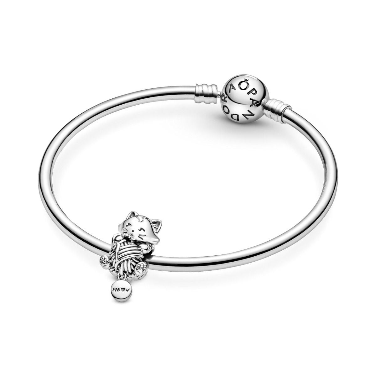 Pandora Kitten & Bol Wol Bedel zilver - 799535C00