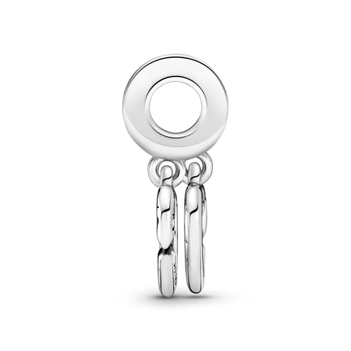 Pandora Verstrengelde Zussenharten Deelbare Hangende Bedel zilver - 799538C01