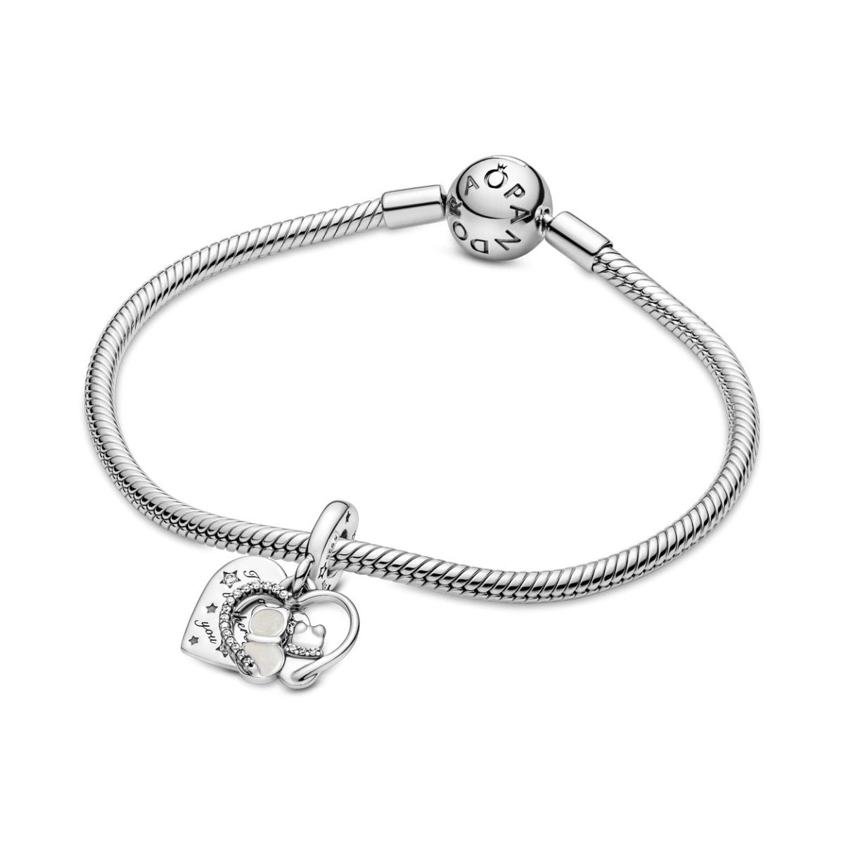 Pandora Katten & Harten Hangende Bedel zilver - 799546C01